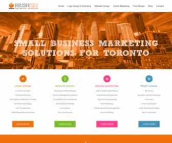 Brushfiredesign.ca(Toronto Logo Design) Screenshot