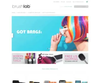 Brushlab.com(Brushlab hair brushes) Screenshot