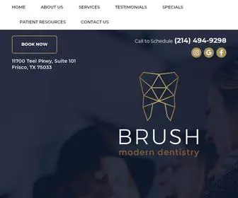 Brushmoderndentistry.com(Dr. Bhakta) Screenshot