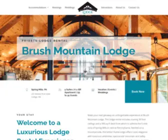 Brushmountainlodge.com(Brush Mountain Lodge) Screenshot