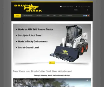 Brushshark.com(Brushshark skid steer attachment) Screenshot