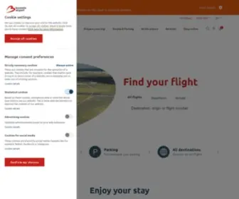 Brusselsairport.be(All information for passengers) Screenshot