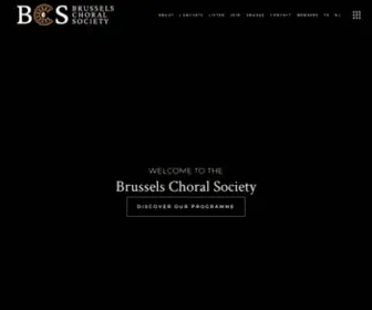 Brusselschoralsociety.com(Brussels Choral Society) Screenshot