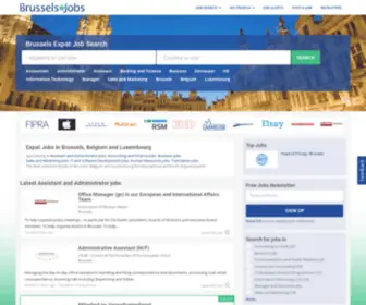 Brusselsjobs.com(Jobs in Brussels for International Experts and Expats) Screenshot
