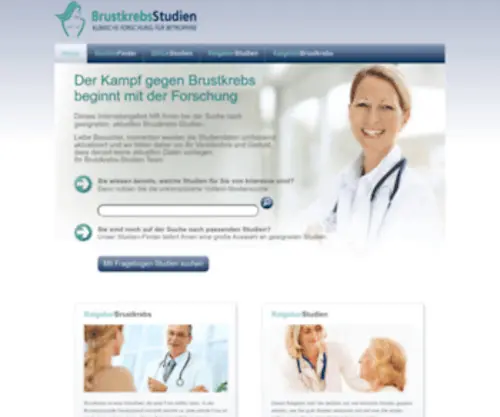 Brustkrebs-Studien.de(Brustkrebsstudien) Screenshot