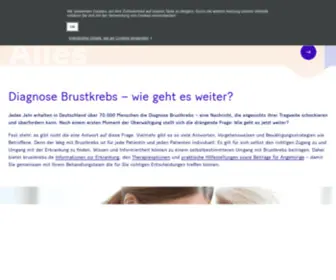 Brustkrebs.de(Astra Zeneca) Screenshot