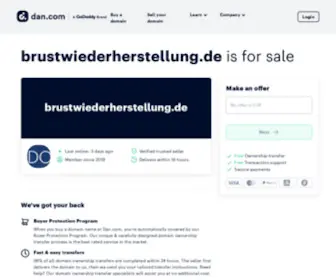 Brustwiederherstellung.de(Brustaufbau) Screenshot