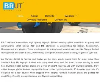 Brutbarbell.com(Olympic Barbell and Weight plates manufacturer) Screenshot