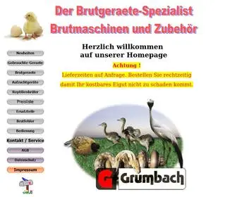 Brutgeraete-Spezialist.de(Der Brutgeraete) Screenshot