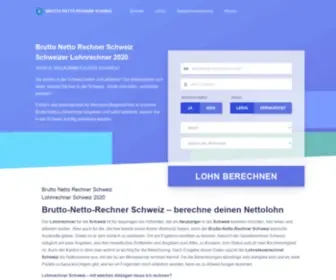 Brutto-Netto-Rechner-SChweiz.ch(Lohnrechner Schweiz) Screenshot