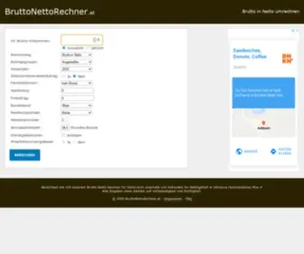 Bruttonettorechner.at(Brutto-Netto-Rechner) Screenshot