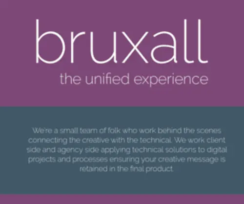Bruxall.com(Bruxall Limited) Screenshot