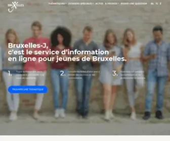 Bruxelles-J.be(Le site d’information gratuit pour les jeunes de Bruxelles) Screenshot