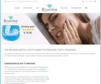 Bruxima.com(Many people who suffer from stress in everyday life tend to grind their teeth. A grinding splint) Screenshot