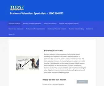 BRV.com.au(Business Valuation Experts) Screenshot