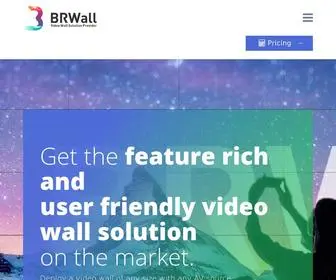 Brwall.com(BRWall Video Wall Solution Provider) Screenshot