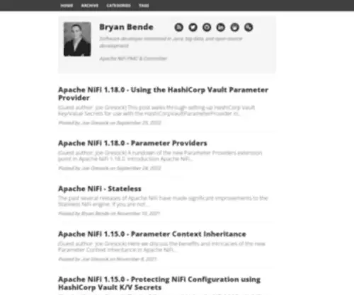 Bryanbende.com(Bryanbende) Screenshot
