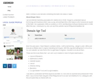 Bryancinco.com(SEO Specialist & IM Expert Philippines) Screenshot