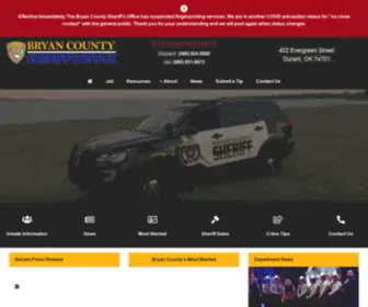 Bryancountyso.com(Bryan County Sheriff's Office Oklahoma) Screenshot