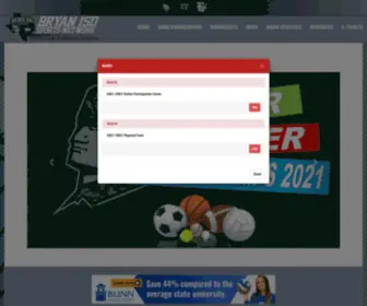 Bryanisdsports.net(Bryan ISD (Bryan) Screenshot
