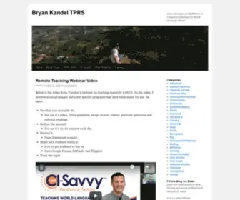 Bryankandeltprs.com(Bryan Kandel TPRS) Screenshot