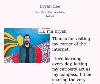 Bryanlee.net(Bryan Lee) Screenshot