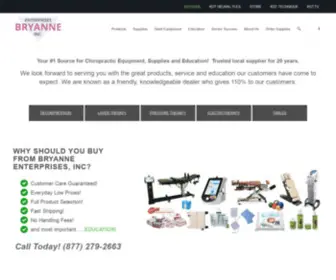 Bryanne.com(Chiropractic Equipment) Screenshot