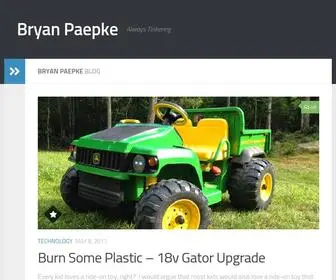 Bryanpaepke.com(Always Tinkering) Screenshot