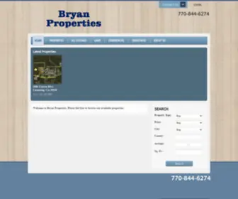 Bryanproperties.com(Bryan Properties) Screenshot