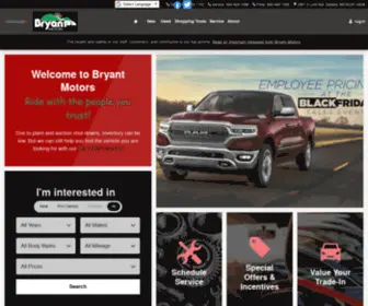 Bryantchryslerdodgejeep.com(Bryant Motors) Screenshot