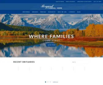 Bryantfuneralhomeonline.com(Bryant Funeral Home) Screenshot