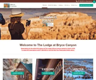 BRycecanyonforever.com(Bryce Canyon Lodging) Screenshot