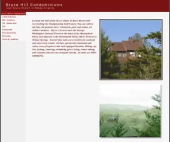 BRycehillrentals.com(Bryce Resort Condominiums) Screenshot