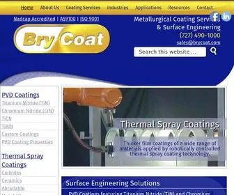 BRycoat.com(Performance Coating Solutions for Precision Components) Screenshot