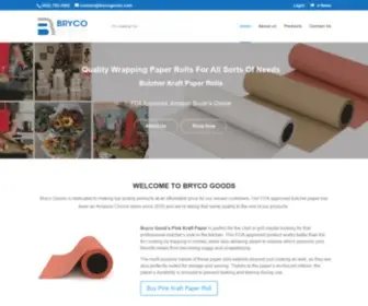 BRycogoods.com(Butcher Packing Kraft Paper) Screenshot