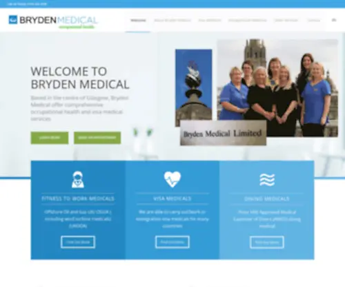 BRydenmedical.com(Visa Medicals and Occupational Medicine) Screenshot