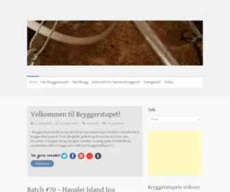 BRYggerstupet.no(Et na(n/b)obryggeri hvor vi fokuserer på å lage godt øl og ha det litt moro underveis) Screenshot