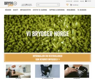 BRYGgselv.no(Råvarer og utstyr til ølbrygging) Screenshot