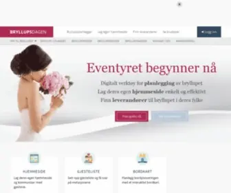BRYllupsdagen.no(Bryllupsplanlegger på nett) Screenshot
