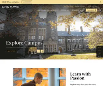 BRYnmawr.edu(Bryn Mawr College) Screenshot