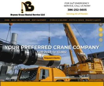 BRysoncrane.com(Crane Rental Company) Screenshot