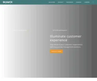 BRytercx.com(BryterCX provides detailed insights into customer experience (CX)) Screenshot