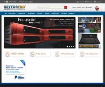 BRytonpro.com(Bryton Pro Sound) Screenshot