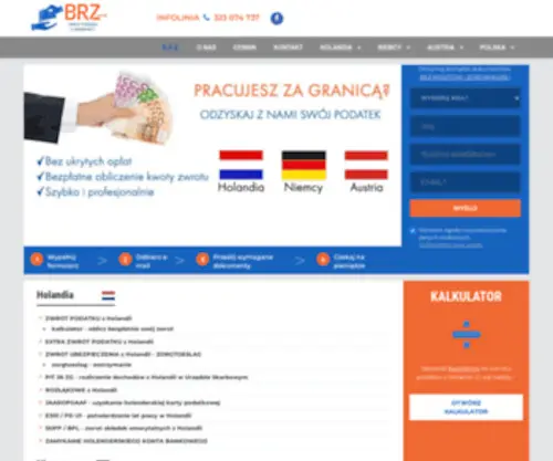BRZ.com.pl(ZWROT PODATKU z Holandii Niemiec Austrii) Screenshot