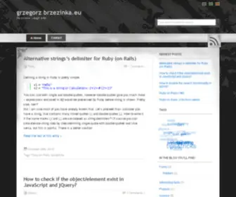 Brzezinka.eu(Brzezinka) Screenshot