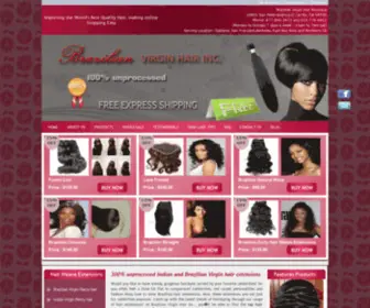 BRzhair.com(Buy Brazilian Virgin Hair Extensions Online) Screenshot