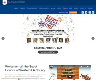 Bsa-LA.org(Western Los Angeles County Council) Screenshot
