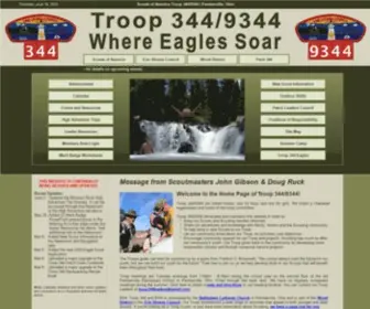 Bsa344.com(Troop 344 Home) Screenshot