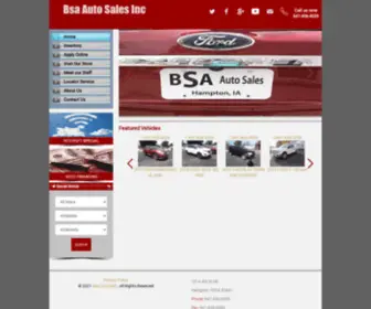 Bsaautosales.com(BSA Auto Sales) Screenshot