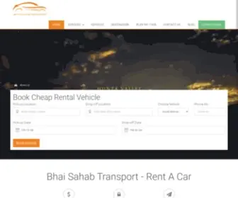 Bsahab.com(Cheap Rent a Car Lahore) Screenshot